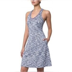 MPG Purple V-Neck Athletic Performance Gear Racerback Dress